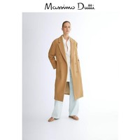 Massimo Dutti 06422640704 羊毛长版女士休闲大衣外套