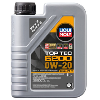 LIQUI MOLY 力魔 顶技系列 6200 0W-20 C5 全合成机油 4L