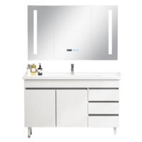 KUKa 顾家家居 G-06206100BS 简约浴室柜组合 白色 100cm 智能镜柜款