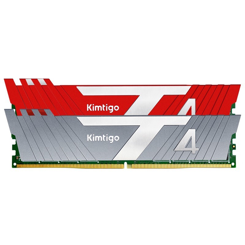 Kimtigo 金泰克 速虎系列 速虎 T4 DDR5 4800MHz 台式机内存 马甲条 玛瑙红 16GB