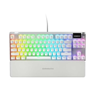 Steelseries 赛睿 Apex 7 TKL 限量款 87键 有线机械键盘 白色 赛睿QX2红轴 RGB