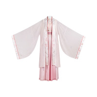 CHIXIA 池夏 改良 宋制汉服 宋词:桃花妆 女士大袖衫短衫褶裙 S1840 粉色 S