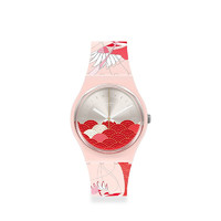 swatch 斯沃琪 34毫米石英腕表 SO31Z102 红鸳款