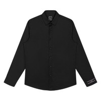 GXG 男士长袖衬衫 GY103560G 黑色 XL
