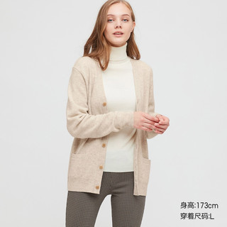 UNIQLO 优衣库 男装/女装 柔软绵羊毛V领针织开衫(长袖 毛衣) 429069