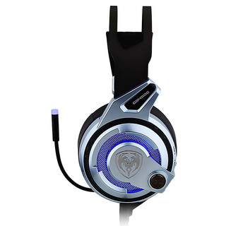 SOMiC 硕美科 G949DE 耳罩式头戴式动圈降噪有线耳机 银色 USB口