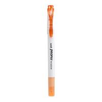 uni 三菱铅笔 PUS-103T 双头荧光笔 烟灰橙 单支装