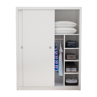 骏德 推拉门衣柜 暖白色 50*180*180cm