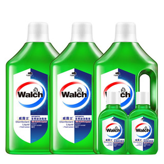 Walch 威露士 多用途消毒液 1L*3瓶+60ml*2瓶 青柠