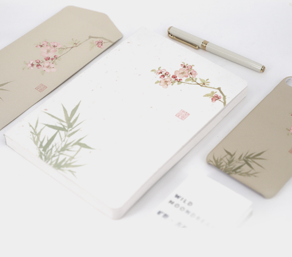 苏州博物馆 梅景书屋众芳竞秀手账本 15.5×21.6cm 古风笔记本
