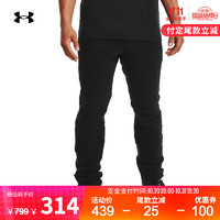 UNDER ARMOUR 安德玛 官方UA新品 Micro男子抓绒训练运动长裤1366725 黑色001 3XL