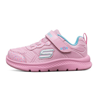 SKECHERS 斯凯奇 Comfy Flex 2 儿童休闲运动鞋 82173N/PKTQ 粉红色/青绿色 21码