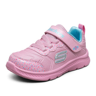 SKECHERS 斯凯奇 Comfy Flex 2 儿童休闲运动鞋 82173N/PKTQ 粉红色/青绿色 21码