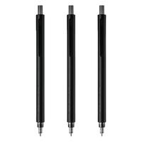 KACO 文采 ROCKET菁点系列 按动式中性笔 黑杆黑色 0.5mm 3支装