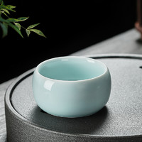 PLUS会员：唐宗茶道 瓷质细腻，釉色温润—龙泉青瓷功夫茶杯茶道杯 6x32cm 40ml 陶瓷茶盏