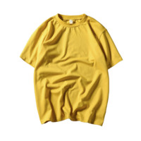 Rampo 乱步 男女款圆领短袖T恤 8201 黄色 M