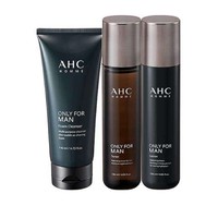 黑卡会员：AHC 男士三件护肤套装（爽肤水120ml+乳液120ml+洁面乳140ml)