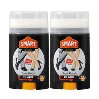 智马达 smart 精品乳膏鞋油 60ml*2瓶 黑色