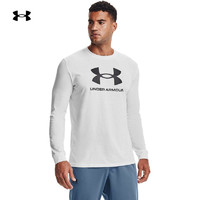 UNDER ARMOUR 安德玛 官方UA Sportstyle男子训练运动长袖T恤Under Armour1362743 白色100 L