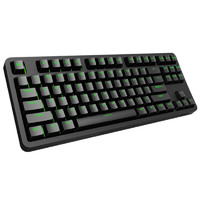 fühlen 富勒 Fuhlen）G87S 黑色青轴绿色背光个性游戏 87键樱桃轴机械键盘