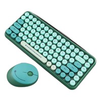 RANTOPAD 镭拓 RF100 圆点无线键鼠套装  墨绿色（键盘+鼠标）