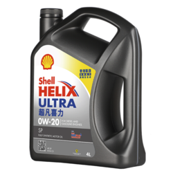 Shell 壳牌 Helix Ultra系列 超凡灰喜力 0W-20 SP级 全合成机油 4L 港版