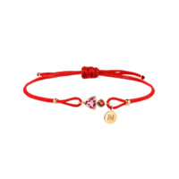 EMPHASIS Form「形」系列 时尚18K玫瑰金宝石手绳