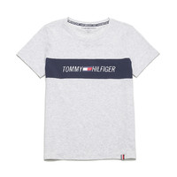 TOMMY HILFIGER 汤米·希尔费格 女士圆领短袖T恤 TP03977T 浅灰色 L