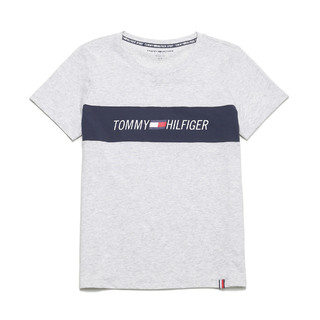 TOMMY HILFIGER 汤米·希尔费格 女士圆领短袖T恤 TP03977T 浅灰色 S
