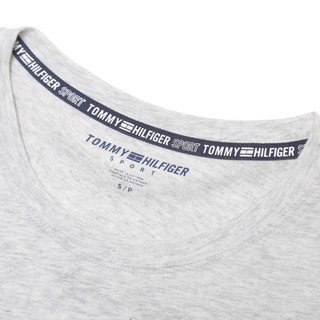 TOMMY HILFIGER 汤米·希尔费格 女士圆领短袖T恤 TP03977T 浅灰色 S