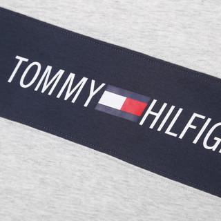 TOMMY HILFIGER 汤米·希尔费格 女士圆领短袖T恤 TP03977T 浅灰色 L