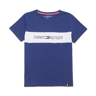 TOMMY HILFIGER 汤米·希尔费格 女士圆领短袖T恤 TP03977T 深蓝色 S