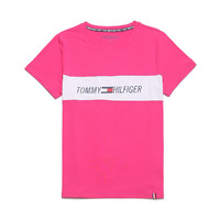 TOMMY HILFIGER 汤米·希尔费格 女士圆领短袖T恤 TP03977T 玫红色 L