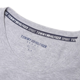 TOMMY HILFIGER 汤米·希尔费格 女士圆领短袖T恤 TP03977T 灰色 L