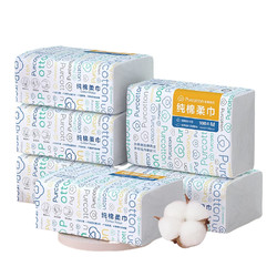 Purcotton 全棉时代 棉柔巾 一次性毛巾洗脸巾擦脸巾洁面巾15*20CM整箱 100抽*12