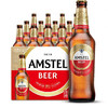 AMSTEL 红爵 啤酒 460mL*12瓶+50CL玻璃杯+经典铝瓶330*1瓶（含赠）