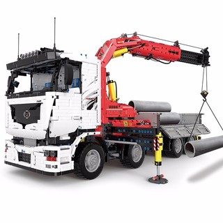 mouldking宇星模王工程气动系列19002气动随车吊卡