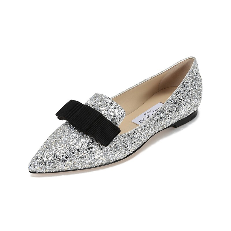 JIMMY CHOO GALA系列 女士尖头平底鞋 GALA CGF 194 CHAMPAGNE