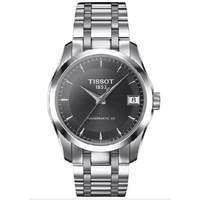 TISSOT 天梭 无烟煤表盘钢制 女士机械表 T035.207.11.061.00