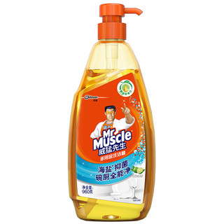 Mr Muscle 威猛先生 油污清洁剂+多用途洗洁精 500g+960g 柠檬+海盐青柠