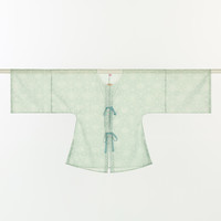 花朝记 明制汉服 消夏图系列 闲月 女士对襟圆领衫 HJ20HZ00301
