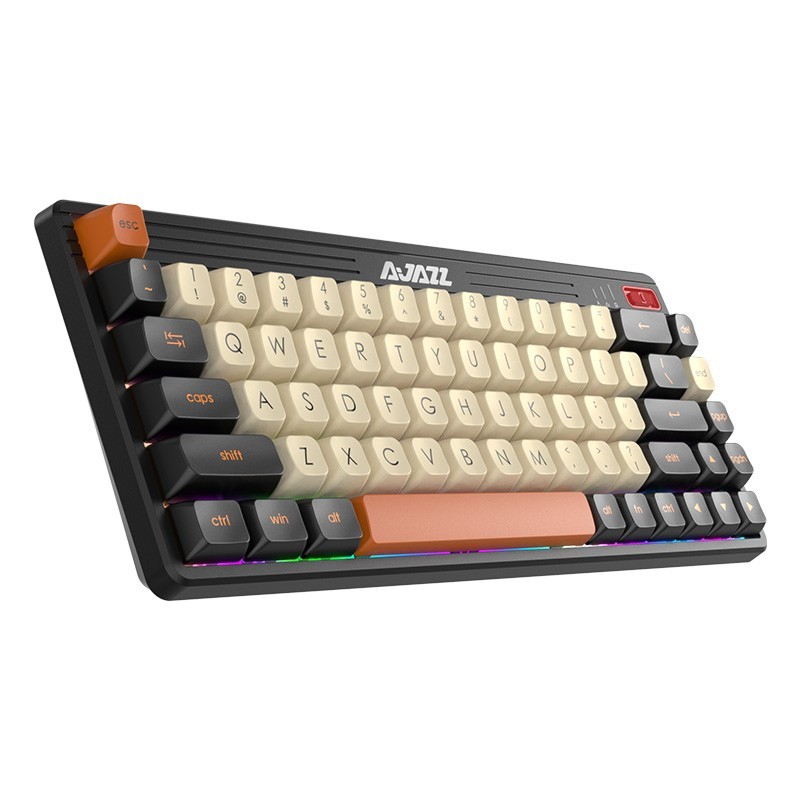 AJAZZ 黑爵 K690T 69键 2.4G蓝牙 多模无线机械键盘 黑色 凯华BOX白轴 RGB