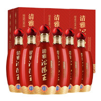 汾阳王 清雅15 42%vol 清香型白酒 500ml*6瓶 整箱装