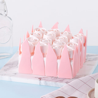诺心 LECAKE 粉色玫瑰森林蛋糕 1磅