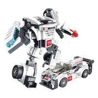 PANLOS BRICKS 潘洛斯 变形赛车机器人系列 661002B 变形赛车机器人-战神