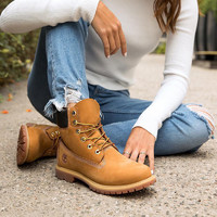 Timberland 添柏岚 女款踢不烂大黄靴防水工装靴10361W宽版