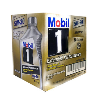 Mobil 美孚 1号 长效EP 5W-30 A1B1 SN 全合成机油 1Qt 6桶装