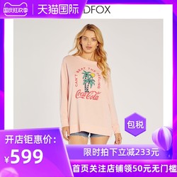 WILDFOX wildfox粉色卫衣女设计感小众秋冬美版T恤秋冬