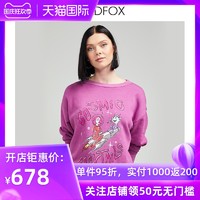 WILDFOX 卫衣新款2021秋季oversize宽松慵懒风套头衫炸街上衣秋冬