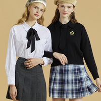 E·LAND 衣恋 EEWHB8T04I-826882 甜美学院风百褶裙